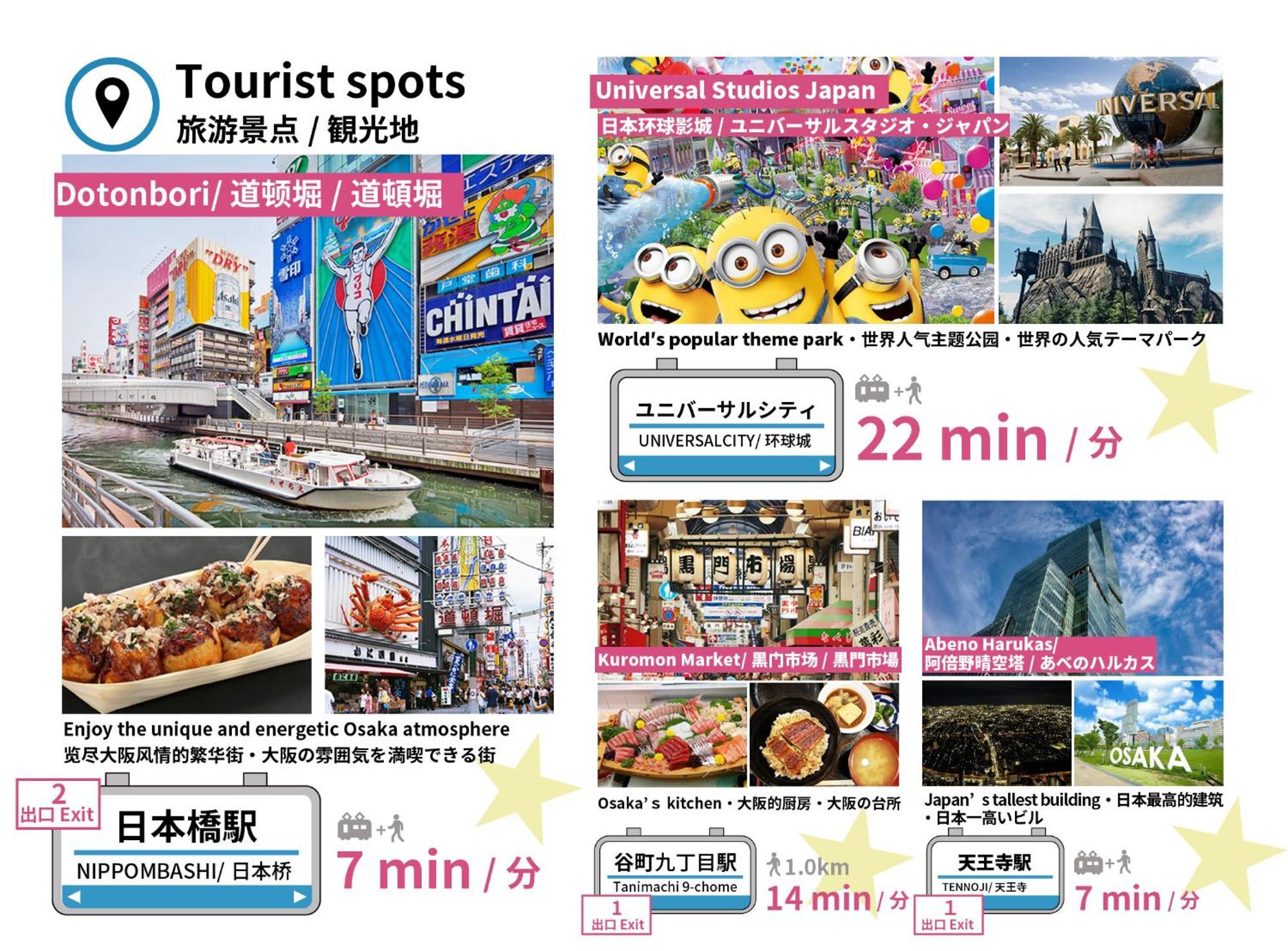 Bijou Suites Tohei 오사카 외부 사진